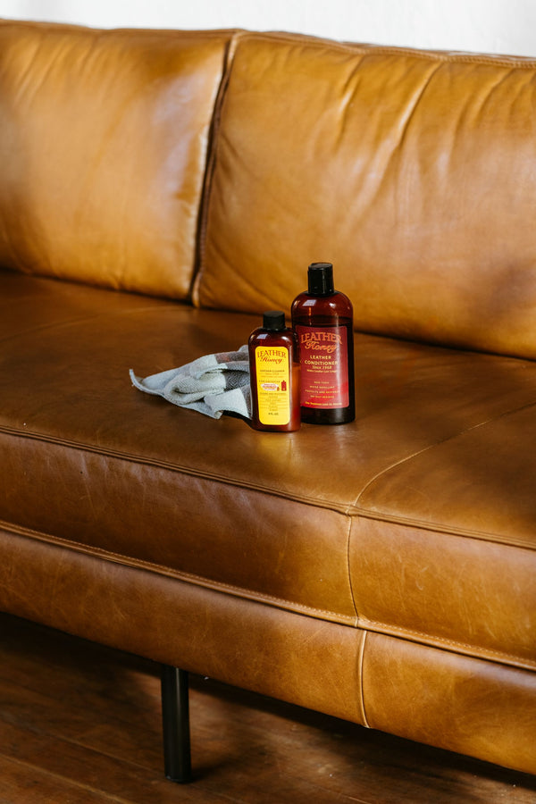 Revitalize Leather with Dry Shine Cleaner & Conditioner